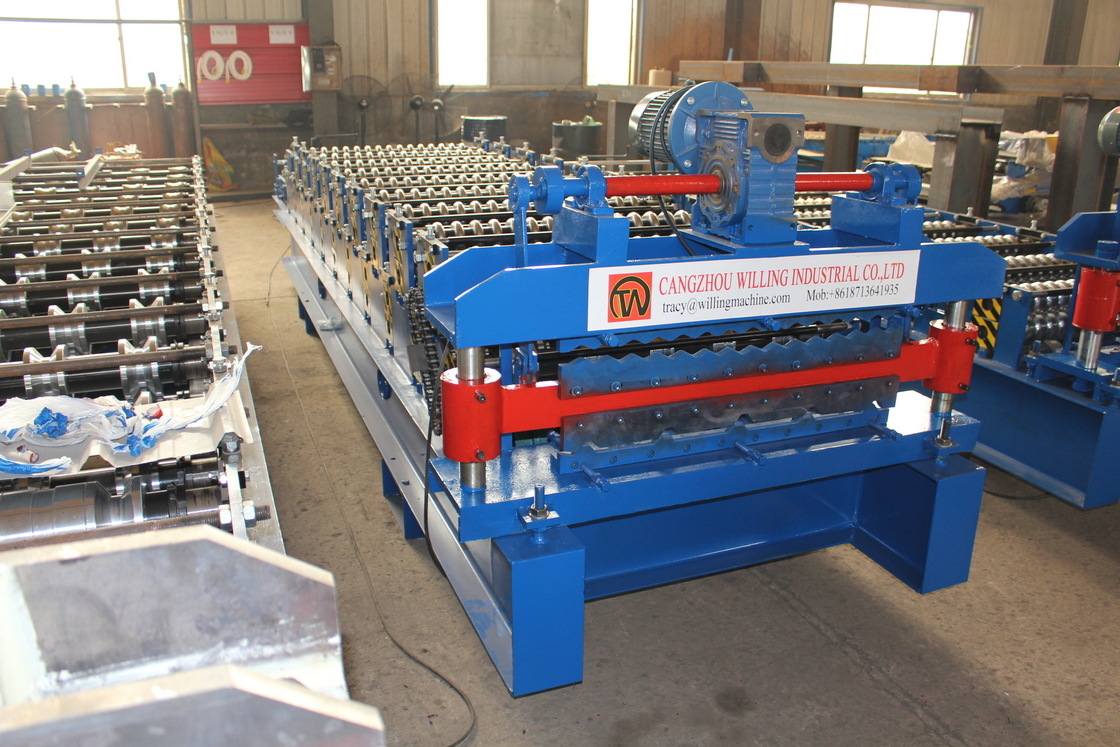 ISO 15-30m/Min Trapezoidal Roll Forming Machine runzelte die Rolle, die Maschine herstellt