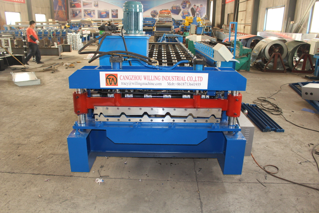 Fabrikpreis 2,5 T Wandplatten Rollformmaschine Hydraulikschneiden mit 50 mm Schachtdurchmesser
