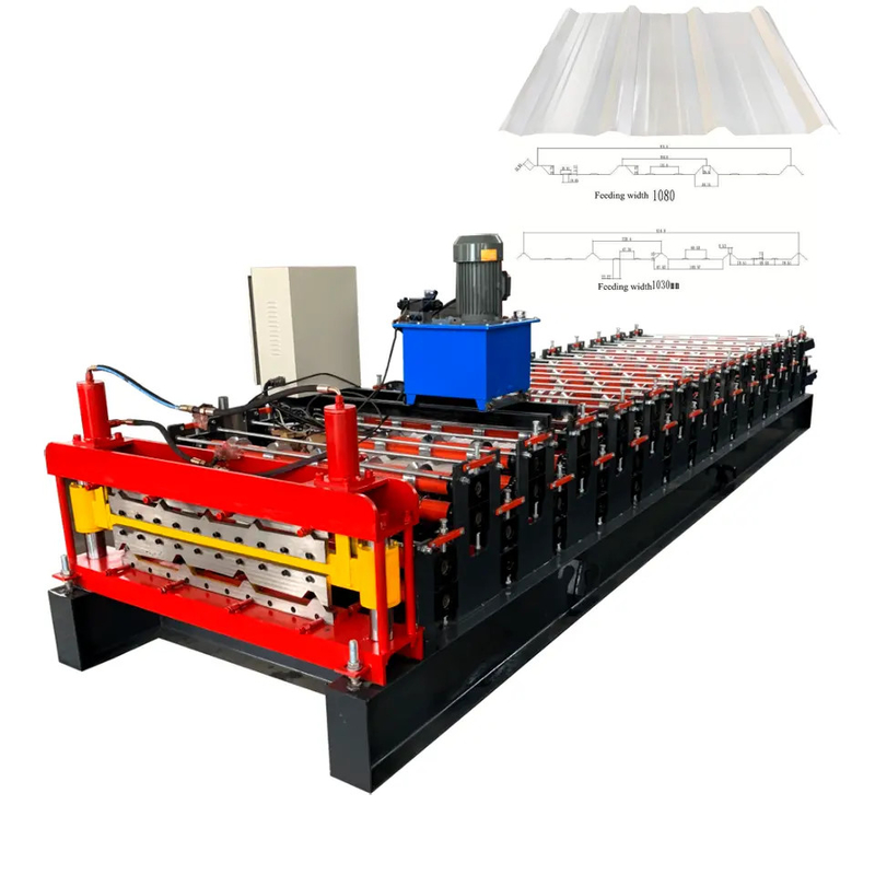 840 900 Art Dach der Doppelschicht-IBR die Formung von Maschine PLC-Steuerung kaltwalzen