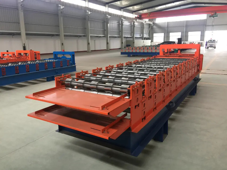 840 900 Art Dach der Doppelschicht-IBR die Formung von Maschine PLC-Steuerung kaltwalzen