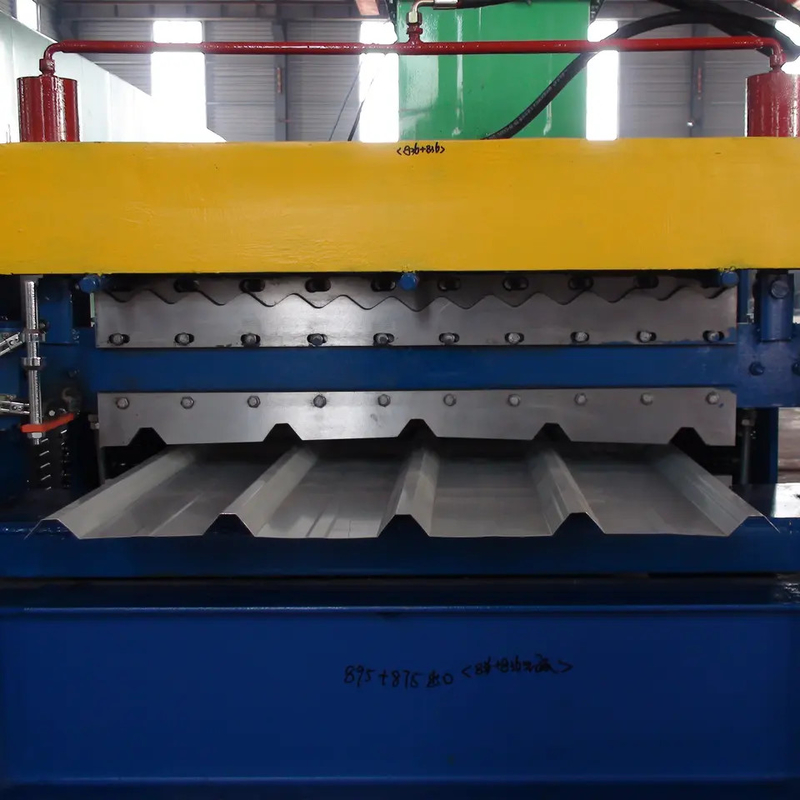 Doppelschicht-Rolle ISO 4kw, die Maschinen-gewölbte Deckung u. 5 Rib Roofing bildet