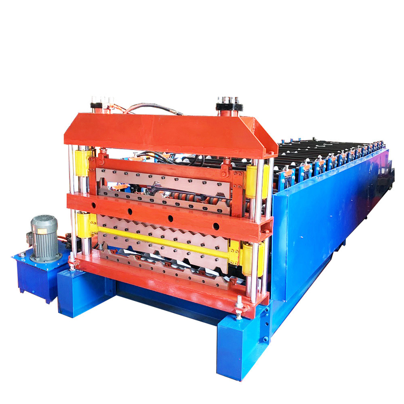 70mm Wellen-Durchmesser-Dachplatte-Rolle, die Maschine 380v50hz 3 Phasen-Spannung bildet