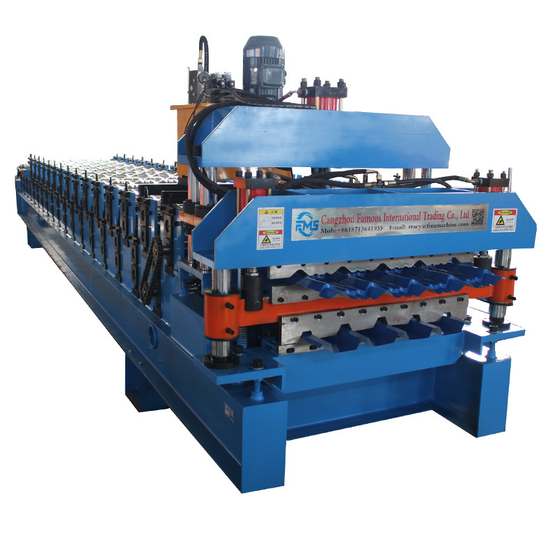 2024 Neues Design Doppelschicht-Dach-Rollformmaschine 840 Trapezform und 836