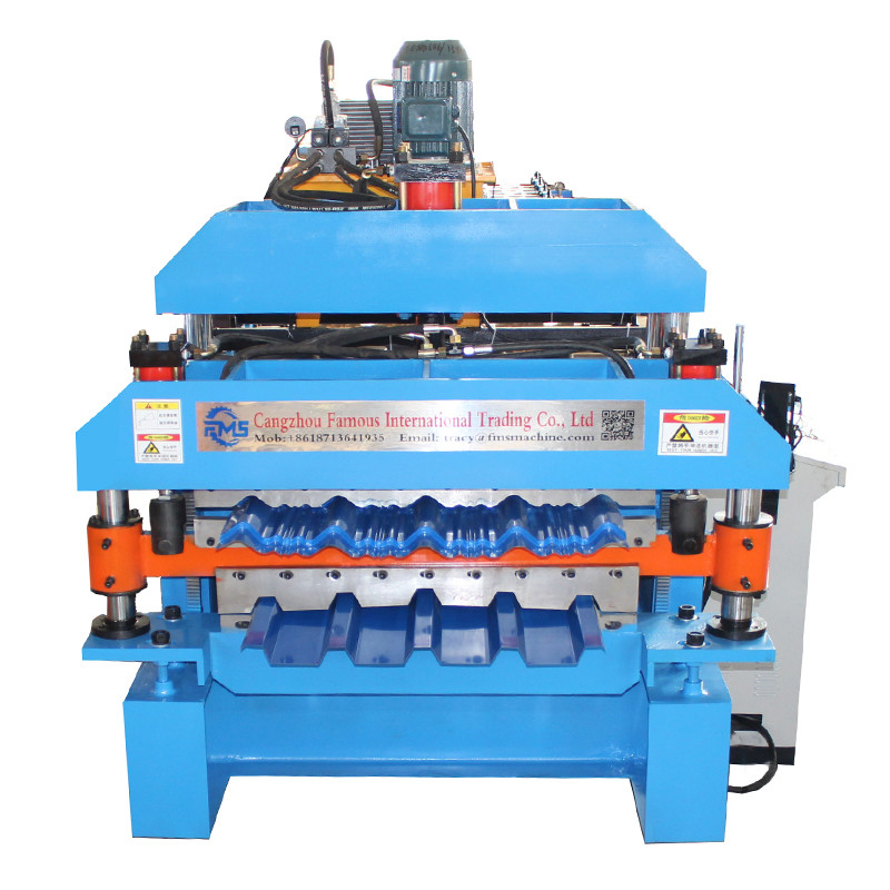 2024 Neues Design Doppelschicht-Dach-Rollformmaschine 840 Trapezform und 836