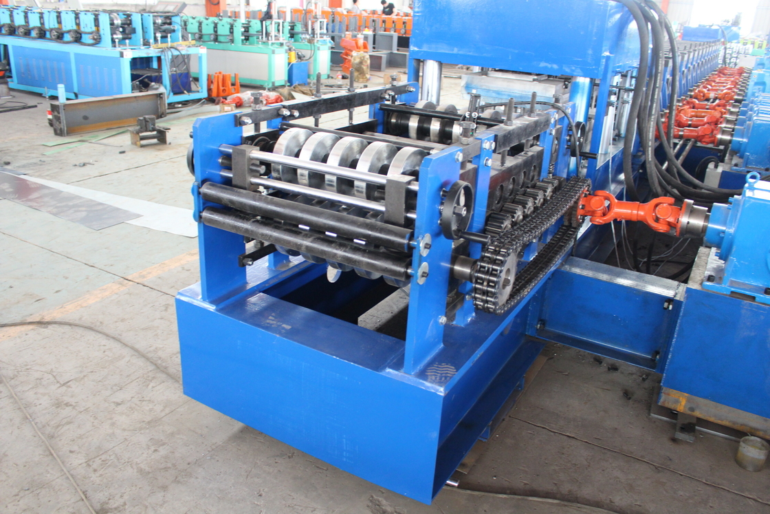 2024 11kw 5.5kw GI Highway Guardrail Roll Forming Machine Cr12Mov Schneidemesser Material