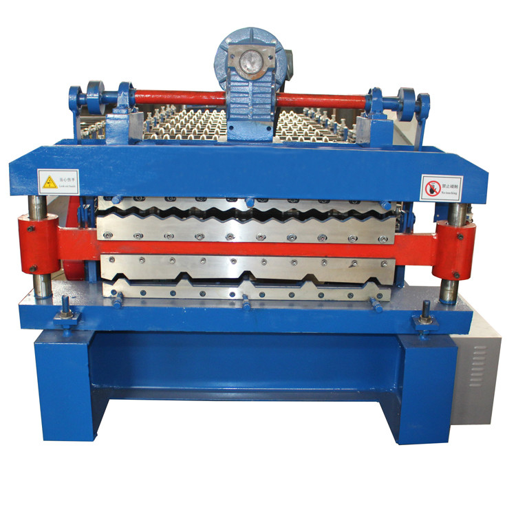 Automatische Aluminium-Dachplatte Glasfliesen und Ibr-Blatt Doppelschicht Rollformmaschine