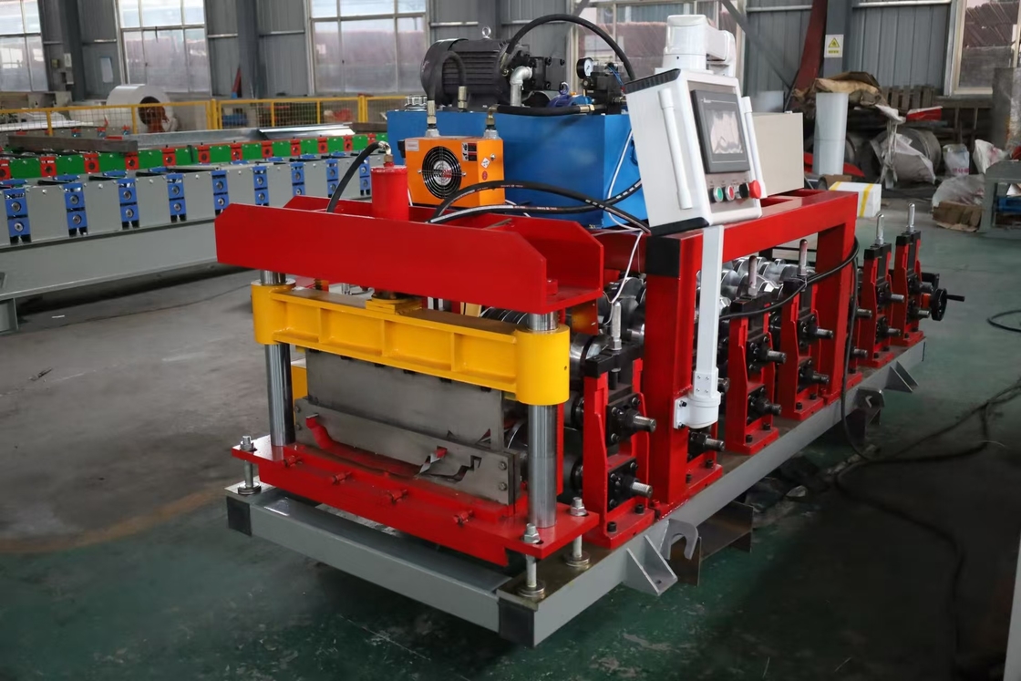 Portable Snap Lock Standing Seam Roll Forming Machine für eine Dicke von 0,3-0,8 mm