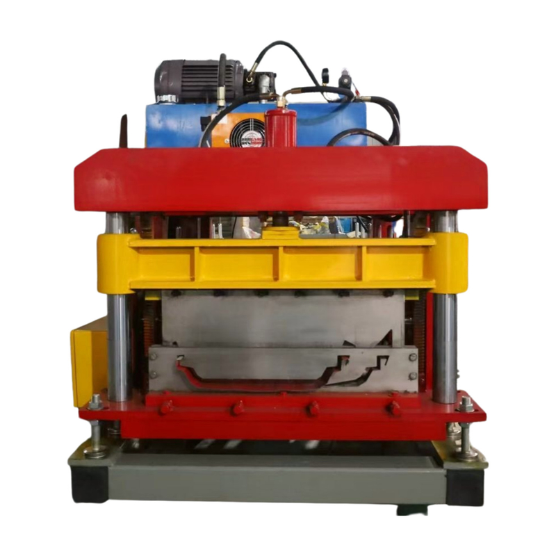 Portable Double Lock Standing Seam Roof Panel Roll Forming Machine mit PLC Delta Steuerungssystem und Wandplattenstruktur
