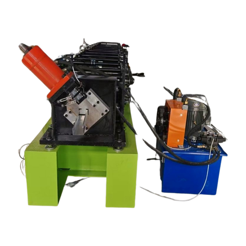 Maßgeschneiderte Produktion Stang und Spur C U Roll Formmaschine mit verstellbarer Schneidlänge und PLC-Steuerungssystem