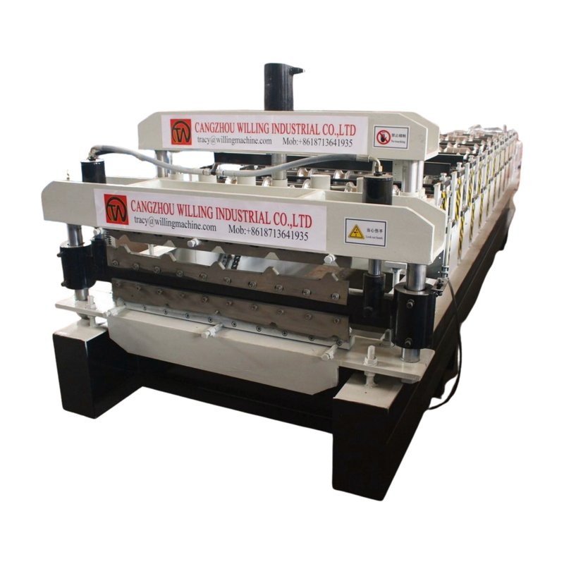 1250 mm Breite Doppelschicht Ibr Dachfliesen Rollformmaschine für den Bau