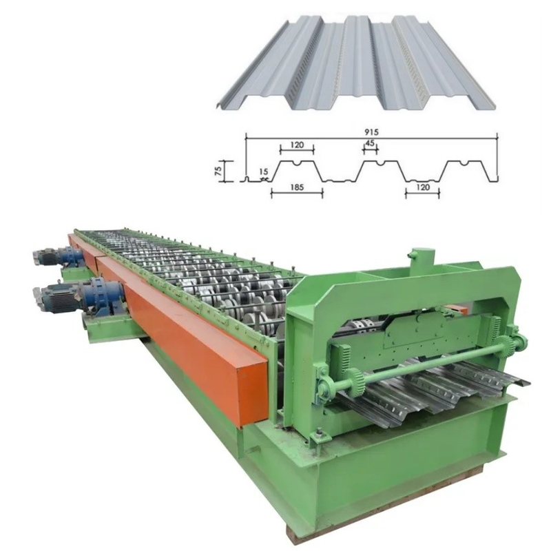 36'' Hochgeschwindigkeitsmaschine Typ B für die Rollenformung von Dach- und Bodendecks mit hydraulischem Schneidmodus und Rollenmaterial
