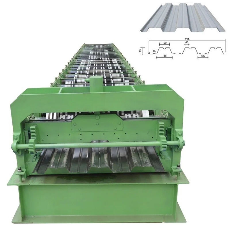 36'' Hochgeschwindigkeitsmaschine Typ B für die Rollenformung von Dach- und Bodendecks mit hydraulischem Schneidmodus und Rollenmaterial