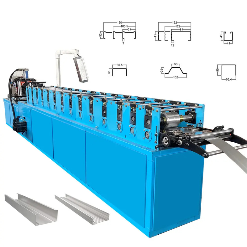C U-Stud mit Stanz-Stud und Spur-Rollformmaschine mit hoher Geschwindigkeit