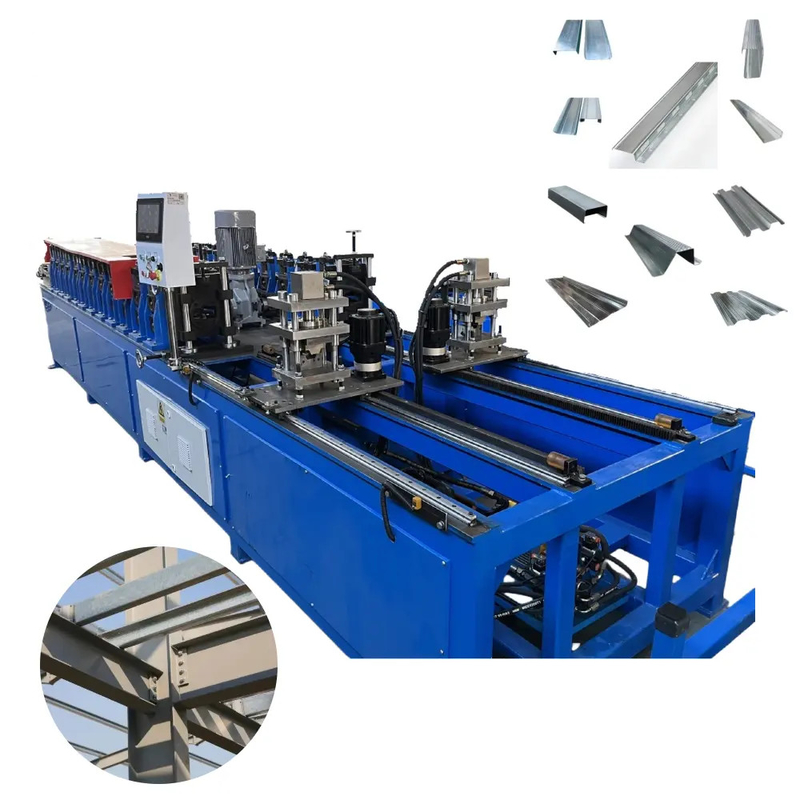 C U-Stud mit Stanz-Stud und Spur-Rollformmaschine mit hoher Geschwindigkeit