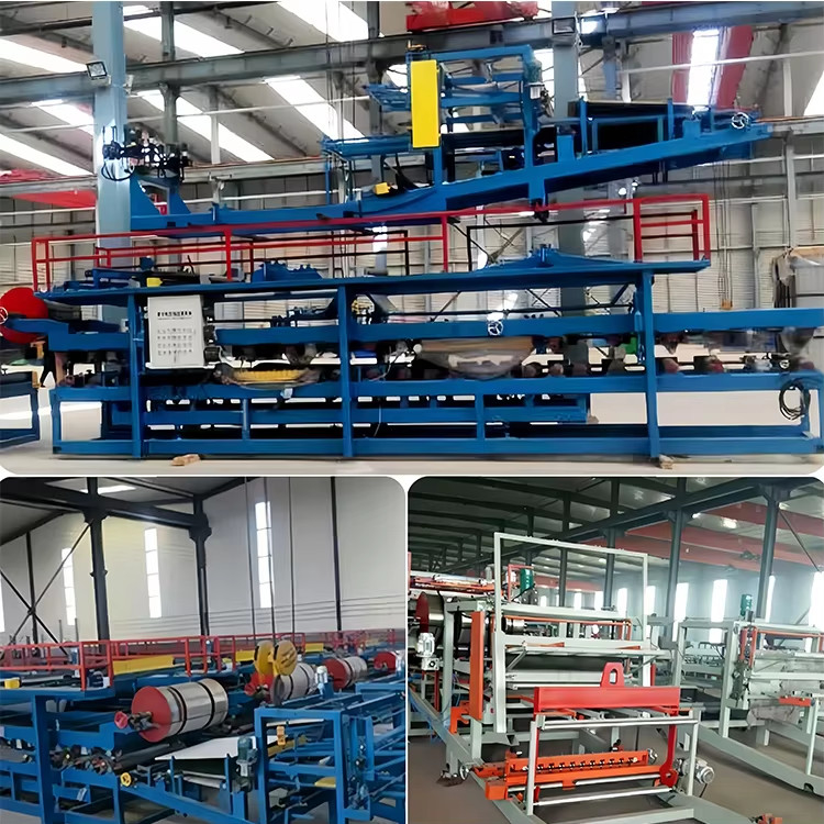Hochpräzisions-Sandwich-Panel-ProduktionslinieEPS-Verbundplatten-Dach-Wand-Panel-Sandwich-Panel-Roll-Formungsmaschinen
