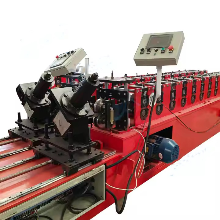 PLC-Steuerungssystem Stahlverarbeitungsteile Galvanisiertes U-Bügelstahl U-Kanal-Strukturstahl C Z U-Kanalprofil Purlin Roll Forming Machine
