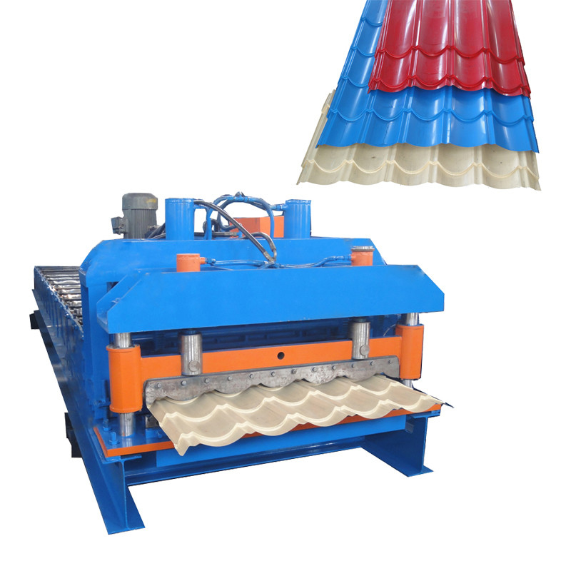 Hochgenaue Doppelschicht Stahldachplatten Rollformmaschine IBR Wellglas