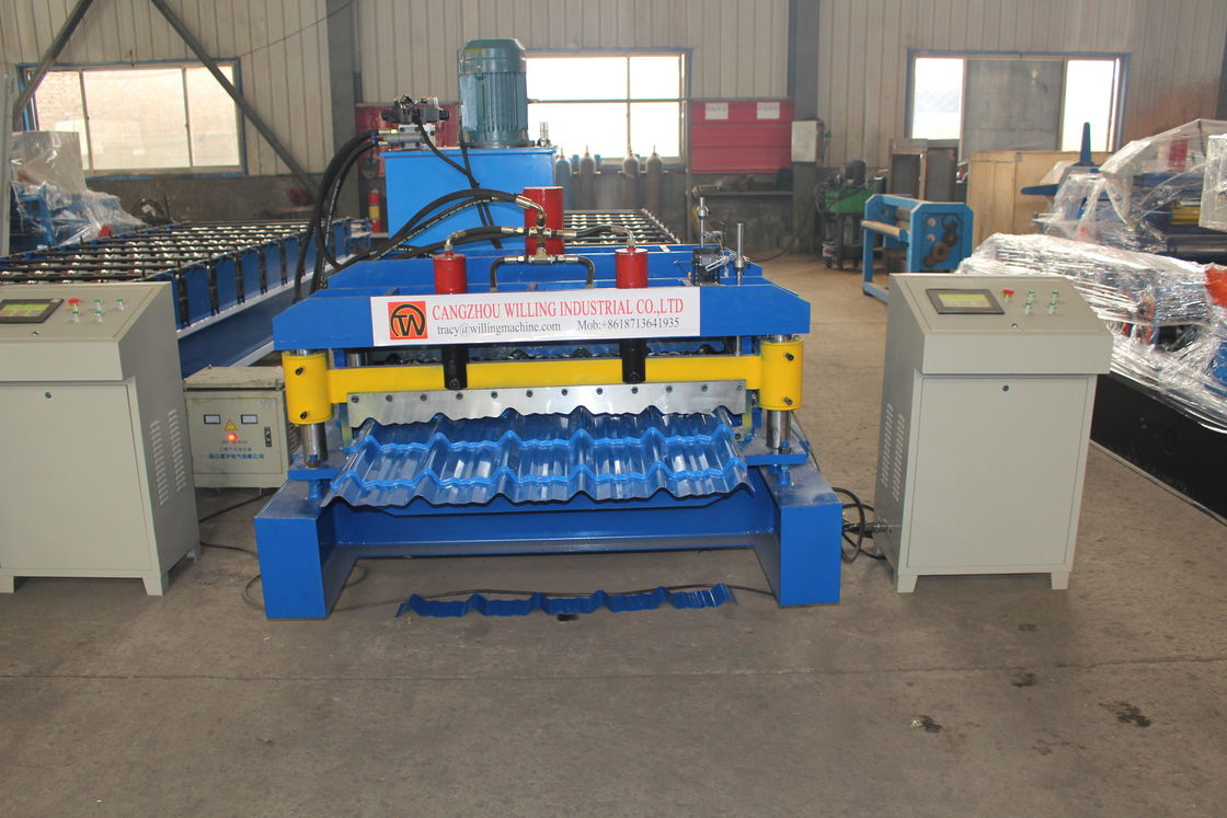 380v 50hz 2025 neues Design Anpassung Galvalume Roof Panel Roll Forming Machine Plc