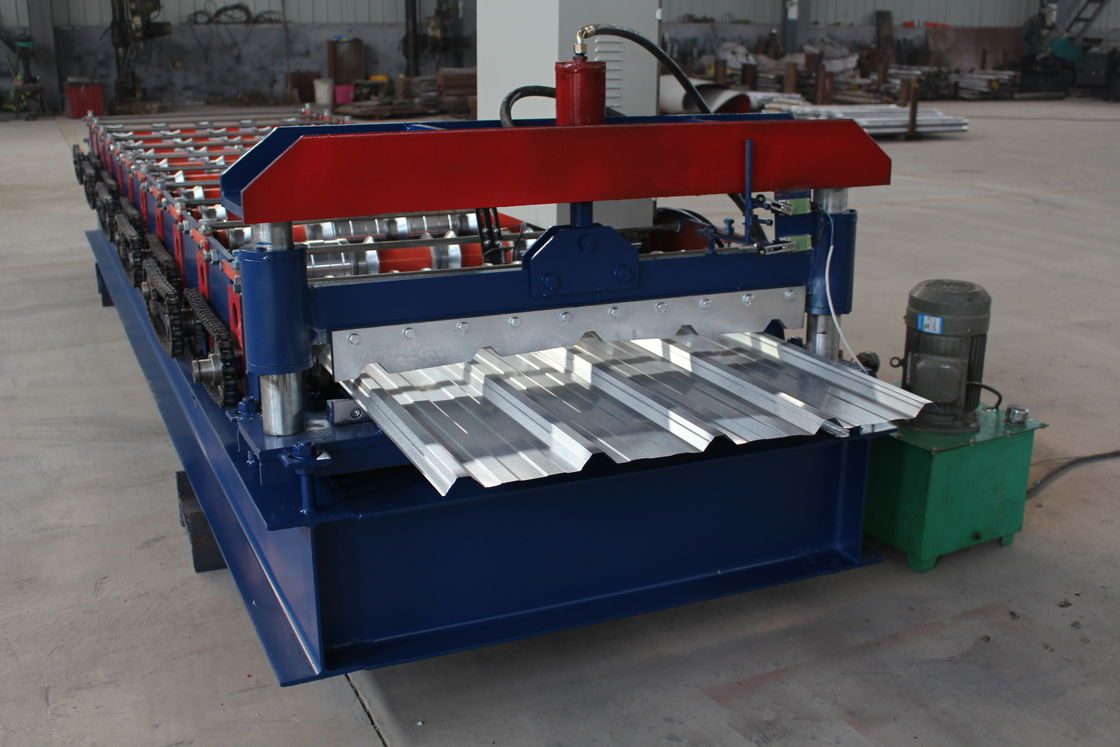 380v 50hz Ribtype Roof Roll Forming Machine 36 Abdeckung 3/4 Hohe Rippen Einfache Bedienung
