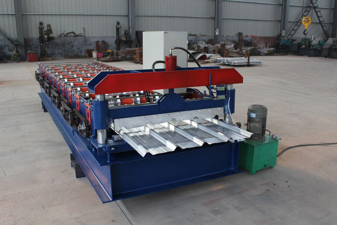 380v 50hz Ribtype Roof Roll Forming Machine 36 Abdeckung 3/4 Hohe Rippen Einfache Bedienung
