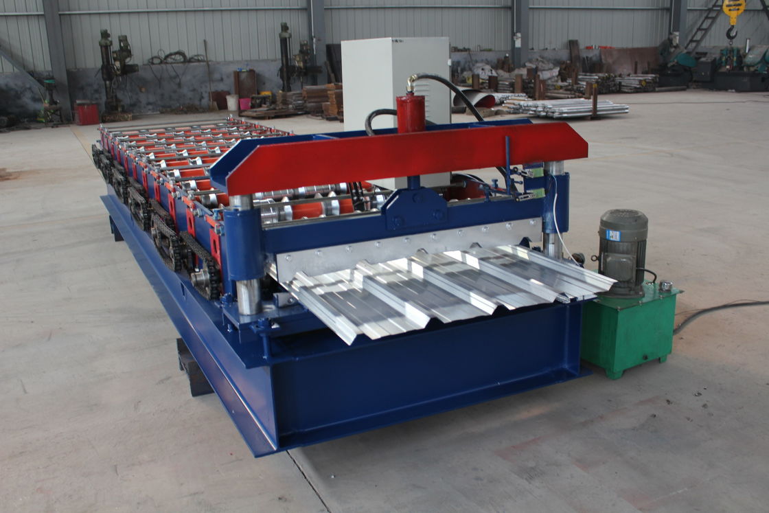 380v 50hz Ribtype Roof Roll Forming Machine 36 Abdeckung 3/4 Hohe Rippen Einfache Bedienung