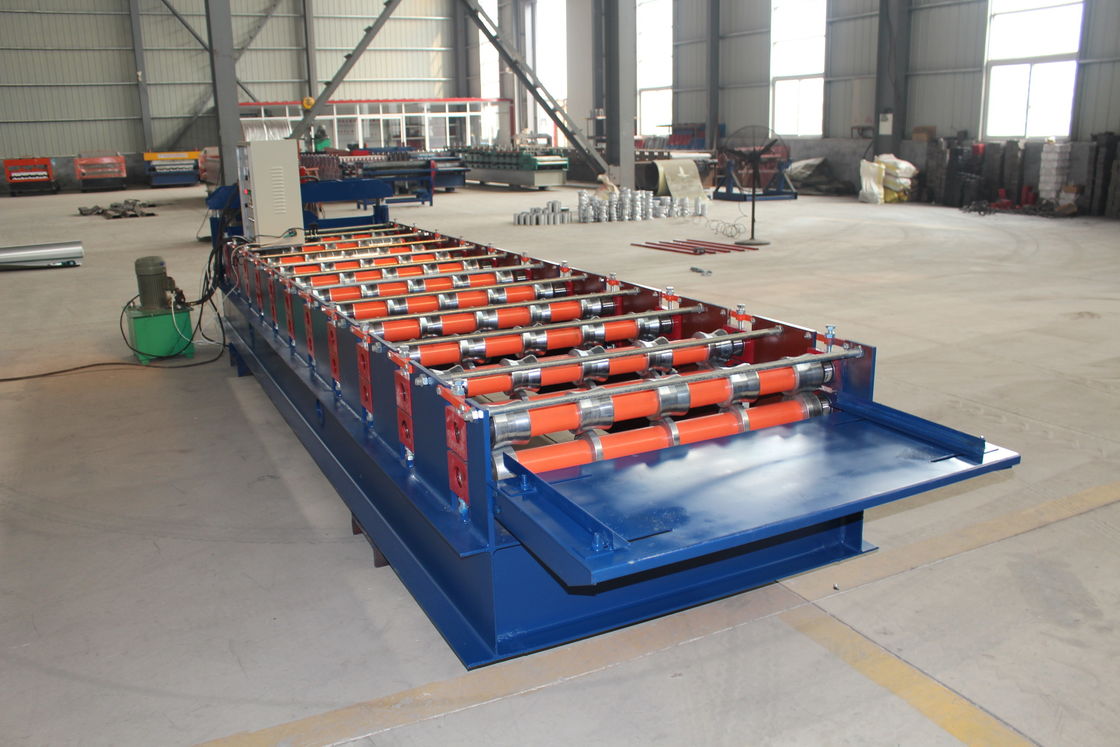 380v 50hz Ribtype Roof Roll Forming Machine 36 Abdeckung 3/4 Hohe Rippen Einfache Bedienung