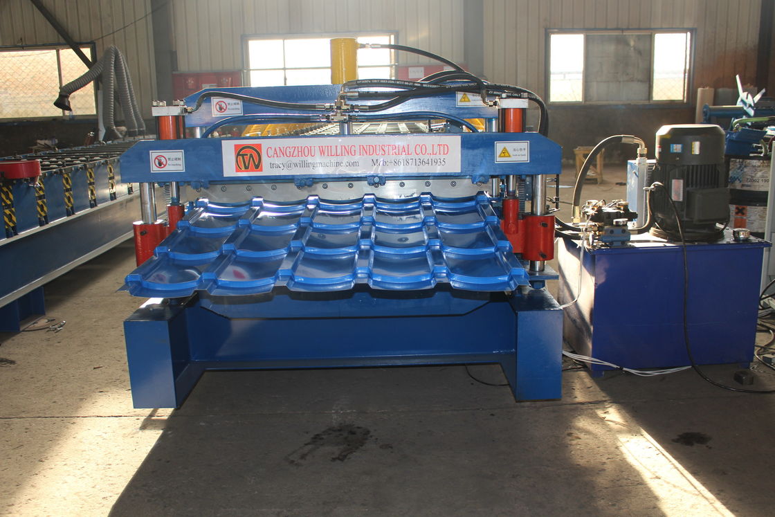 IBR Verglasung von Doppelschicht-Dachplatten Rollformmaschine 15m/Min Für Ppgi-Dachplatten