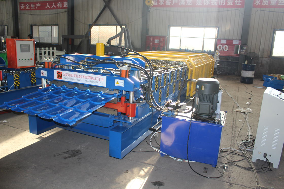 IBR Verglasung von Doppelschicht-Dachplatten Rollformmaschine 15m/Min Für Ppgi-Dachplatten