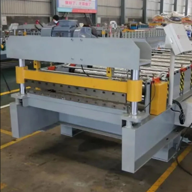 PLC-Steuerung Metall-Kaltdachplatte Machinery Dachfliese Wand Panel Roll Formmaschine