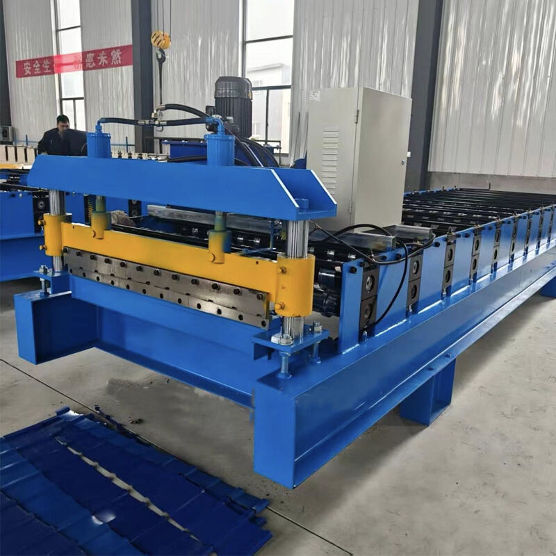 0.3-0.8mm Doppelschicht-Dachrollenformmaschine Ibr & Wellblechplattenformmaschine