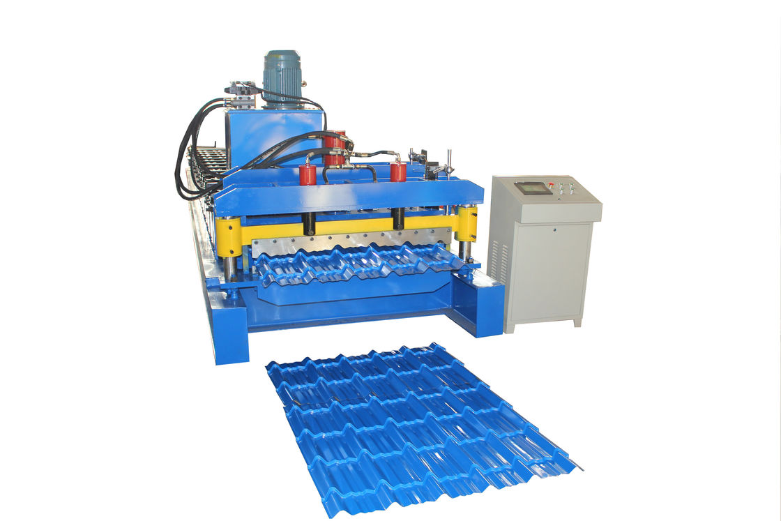 Volles automatisches Dach-Blatt glasierte Fliesen rollen, steptile Art der Maschine bildend