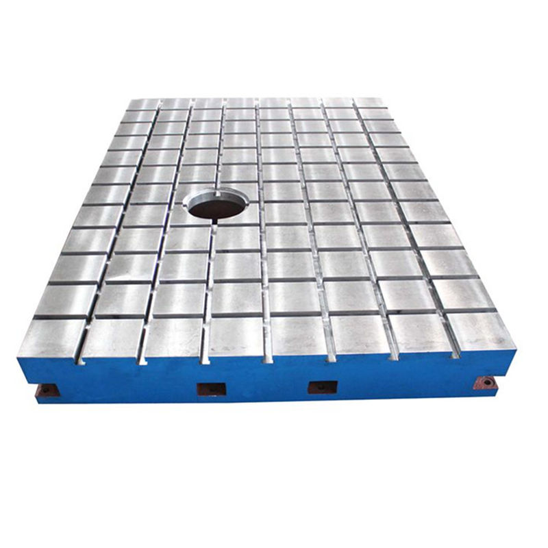 Bewegungstest-Roheisen-Sohlplatten ein Loch im mittleren Quadrat 1500 x 1500 Millimeter