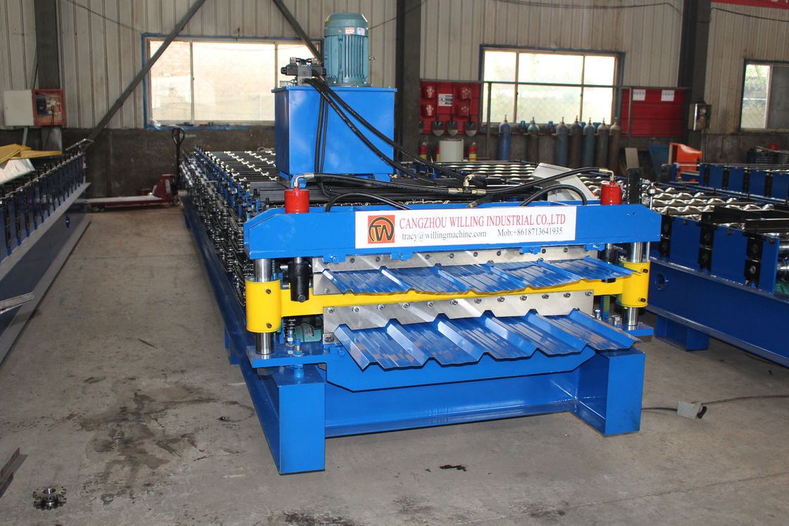 Paralleltrapez-Art 6 Phase Rib Roof Tile Roll Forming-Maschinen-3