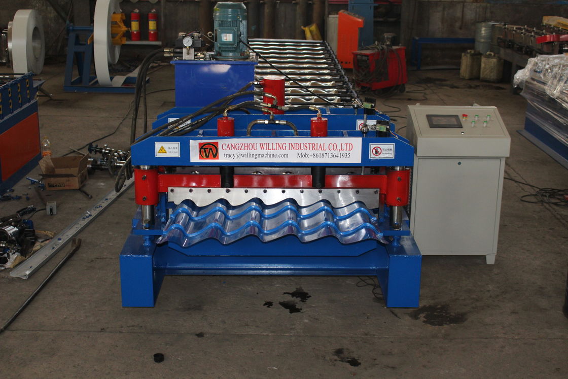 Leichte Zauntritt-Dach-Platten-Rolle, die Maschine 3-4 M/minimale hohe Geschwindigkeit bildet