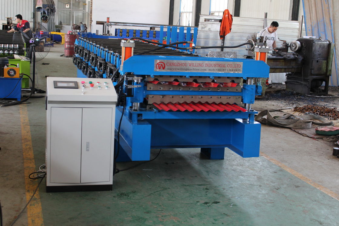 IBR und gewölbte 0.9mm Dach-Platten-Rolle, die Maschine bilden