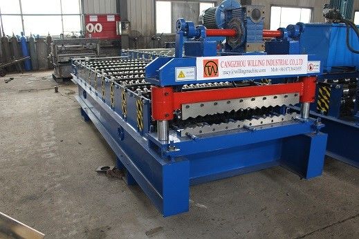 Welle formen 0.9mm, die 3.5kw die Dach-Rolle runzelte, die Maschine bildet