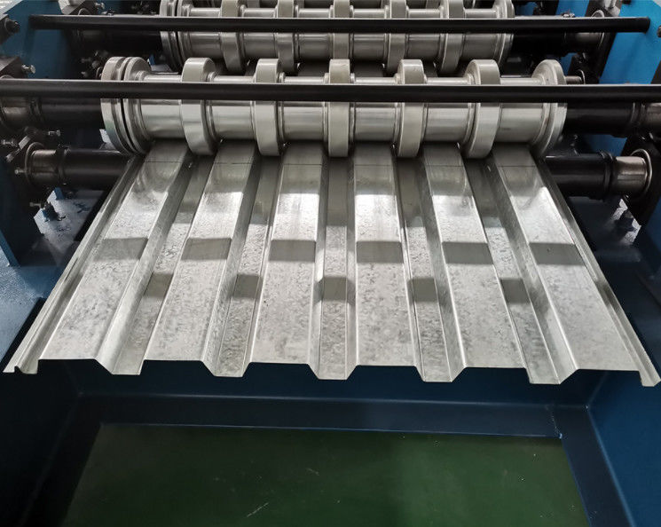 Trapezoides Profil farbige Metallboden-Plattform-Rolle, die Maschine bildet