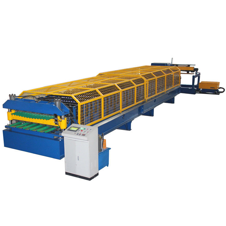 Metalldeckung runzelte die Stahlplc-Wand-Rolle, die Maschinen-Doppelschicht bildet
