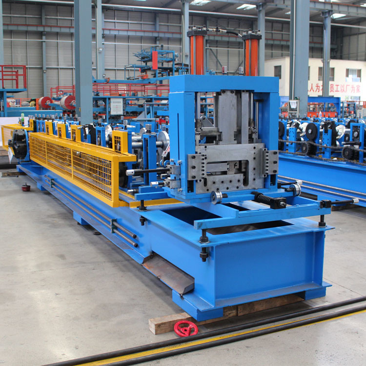 80-350 CZ Purlin Roll Formmaschine mit PLC-Steuerungssystem und hydraulischem Schneidmodus