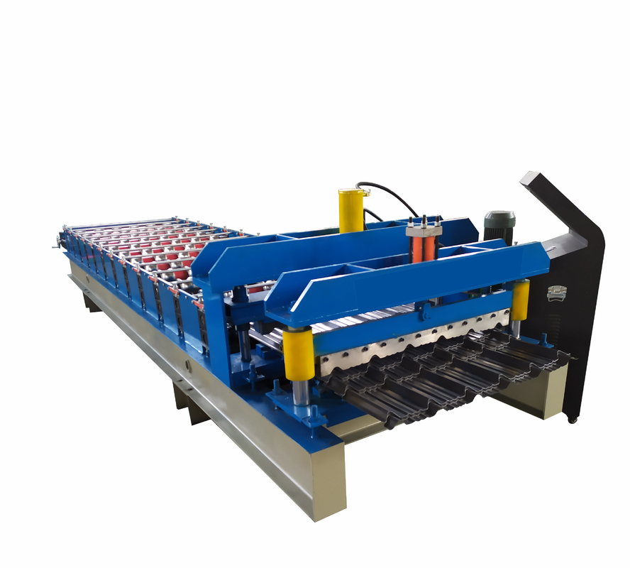 Gewölbte Metalldeckungs-Rolle, die Maschine volle automatische Plc-Steuerung bildet