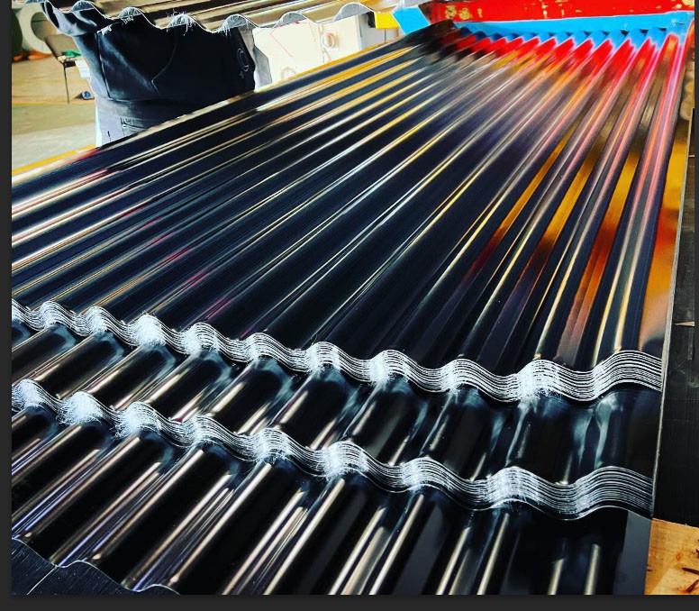 7/8 Dach-Rolle, die Maschine bildet, runzelte galvanisierten Metallautomatischen Ausschnitt