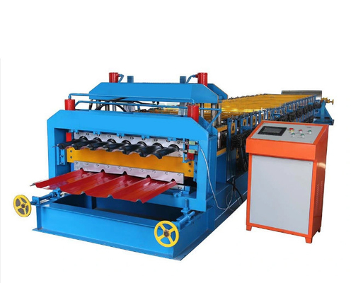 1300mm Ppgi Doppelschicht-Rolle, die Maschinen-automatische Metalldach-Platte bildet