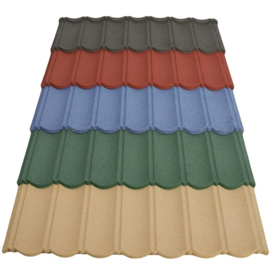 1340mm*420mm Stein beschichtete Stahlfliesen für Landhaus-Haus-Deckung