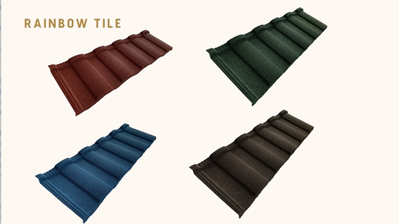 Roman Roofs Roofing Pomona Stone beschichtete Metallfliese 0.4mm dick