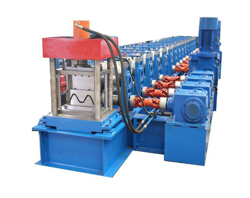 PLC-gesteuerte Straßengitterrollenformmaschine mit 2*22KW Hauptmaschinenleistung und Getriebeantrieb