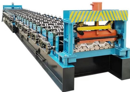 GI Steel Floor Decking Rollformmaschine für Baumaterial