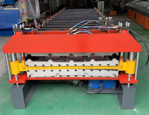 Stahlfliesen-Deckungs-Blatt-Doppelschicht-Rolle, die Maschine 840 900 bildet