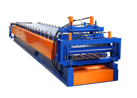 Doppelte überlagerte Ziegeldach-Rolle, welche die Maschinen-Metallfliese herstellt Maschine 380volt bildet