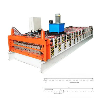 Kundengerechte trapezoide Doppelschicht die Formung der Maschine 15m/Min kaltwalzen