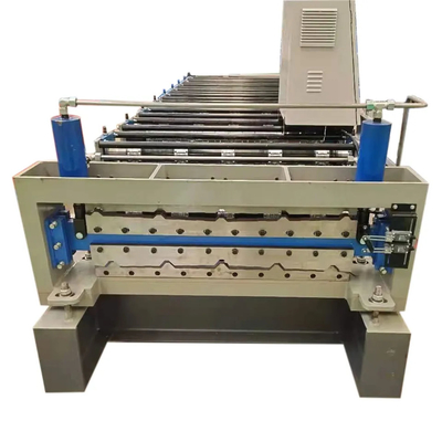 Doppelschicht-Baumaterial-trapezförmige Rolle, die Maschine 15m/Min bildet